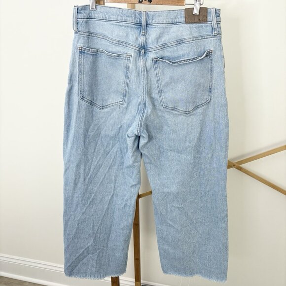 Madewell Wide-Leg Crop Jeans (Sz 31) The Perfect Vintage Light Wash High Rise - Picture 7 of 13